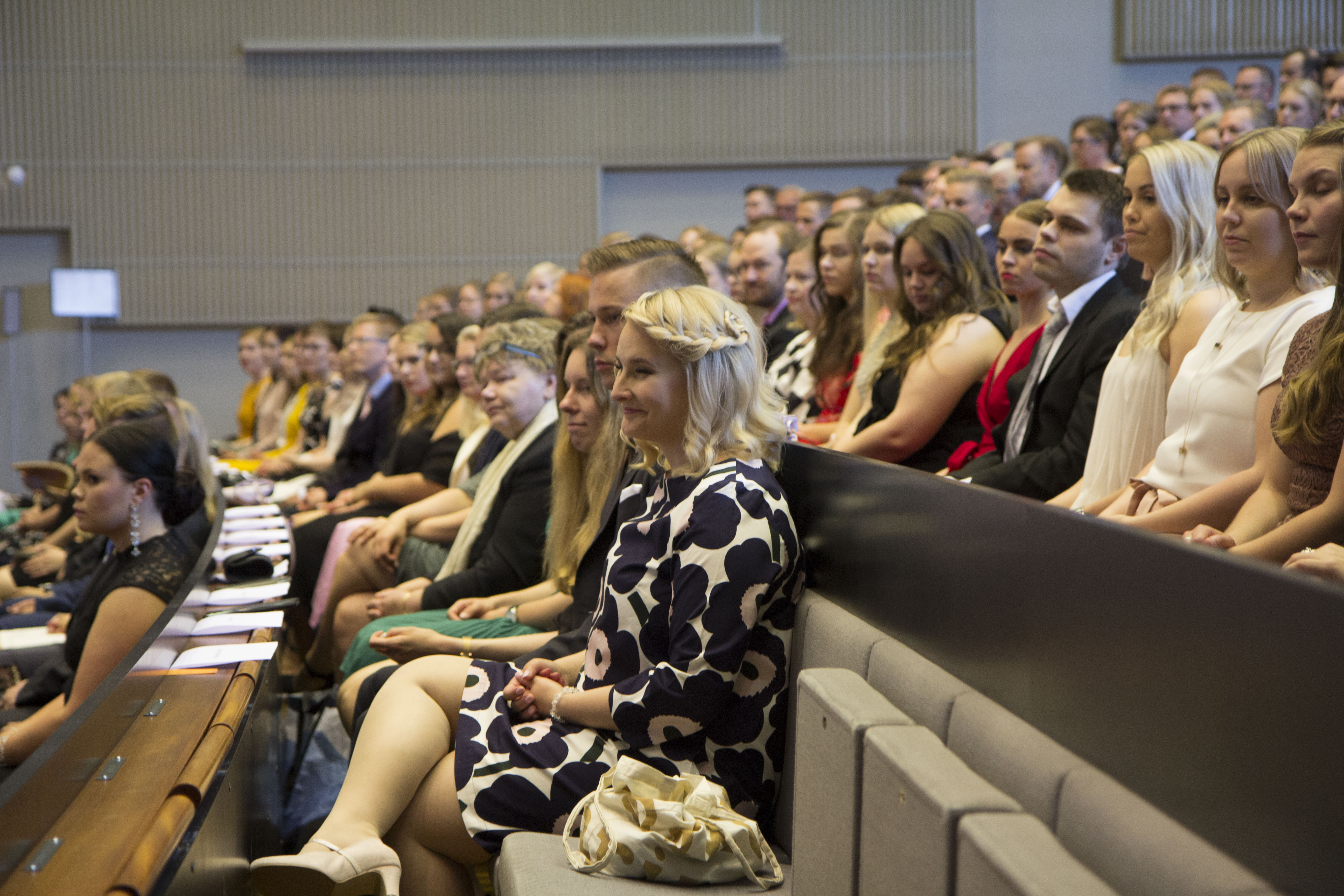 kuva Vaasan yliopiston publiikista joulukuussa 2019