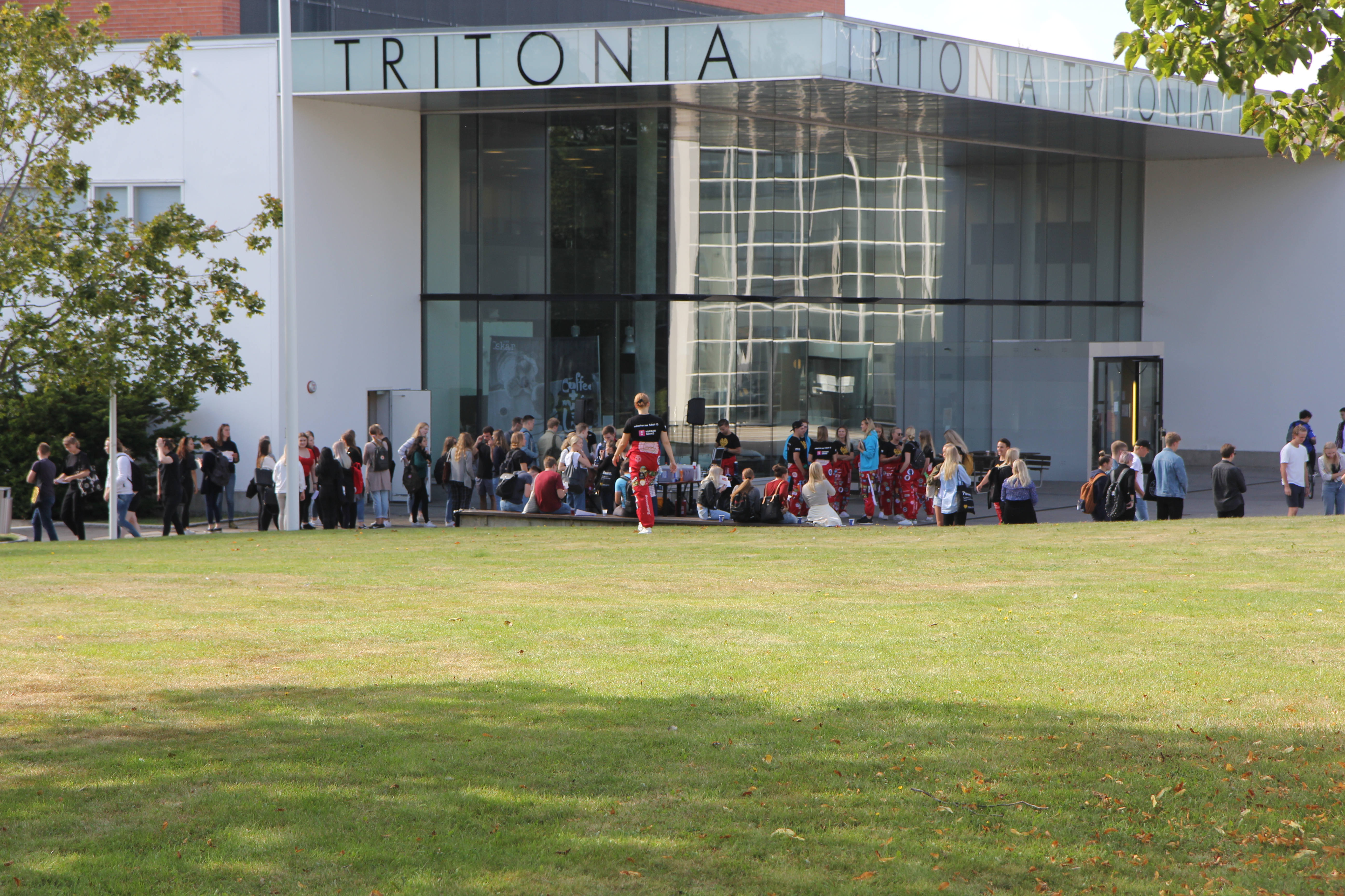 Students at campus in 2019