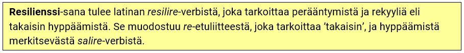 Resilienssi