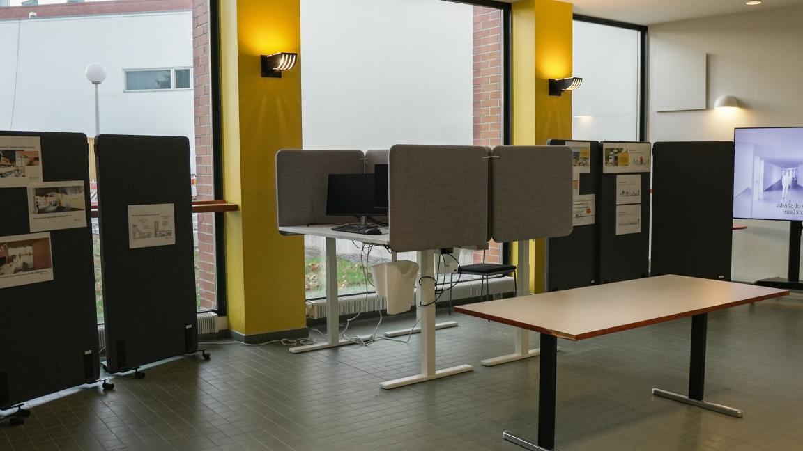 Big Room tila Tervahovissa, Mathildan aulan viereisellä käytävällä.