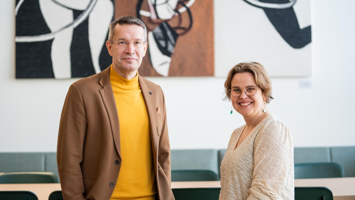 Harri Jalonen ja Anna Kork. 