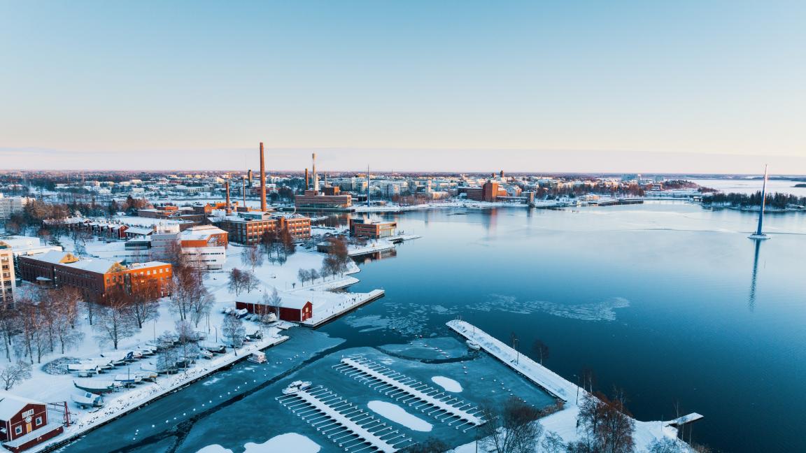 ilmakuva Vaasan yliopiston kampus