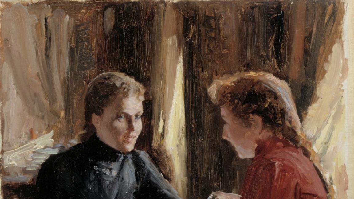 Albert Edelfelt (1854-1905): Aamupäiväkahvi (1884)