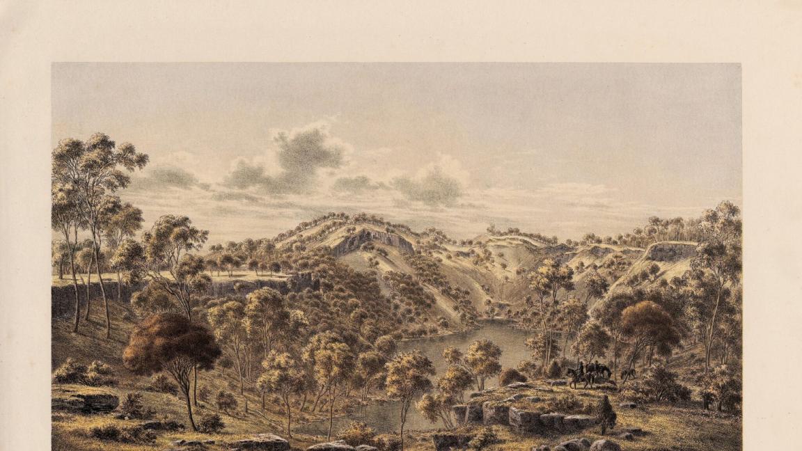 Eugene von Guérard (1811-1901): Mount Ecclesin kraateri (1866–68) Attribution 2.0 Generic (CC BY 2.0)