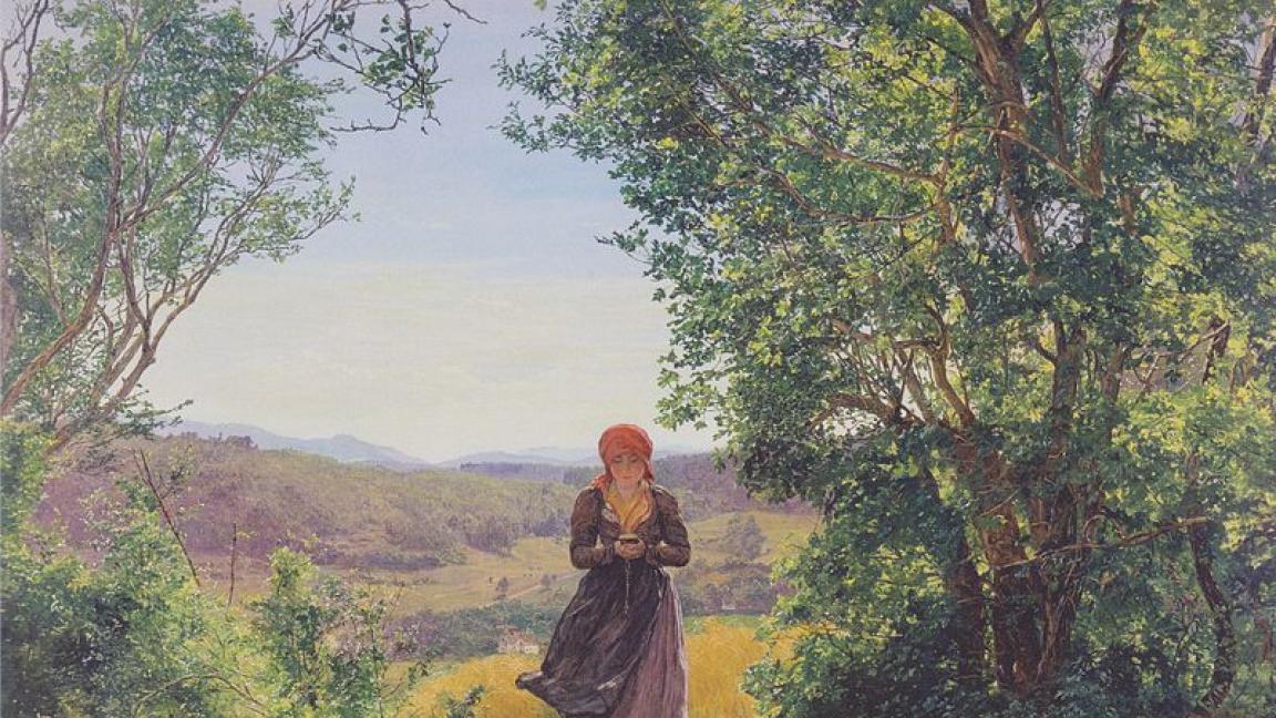 Ferdinand Georg Waldmüller (1793-1865): Odotettu (1860)