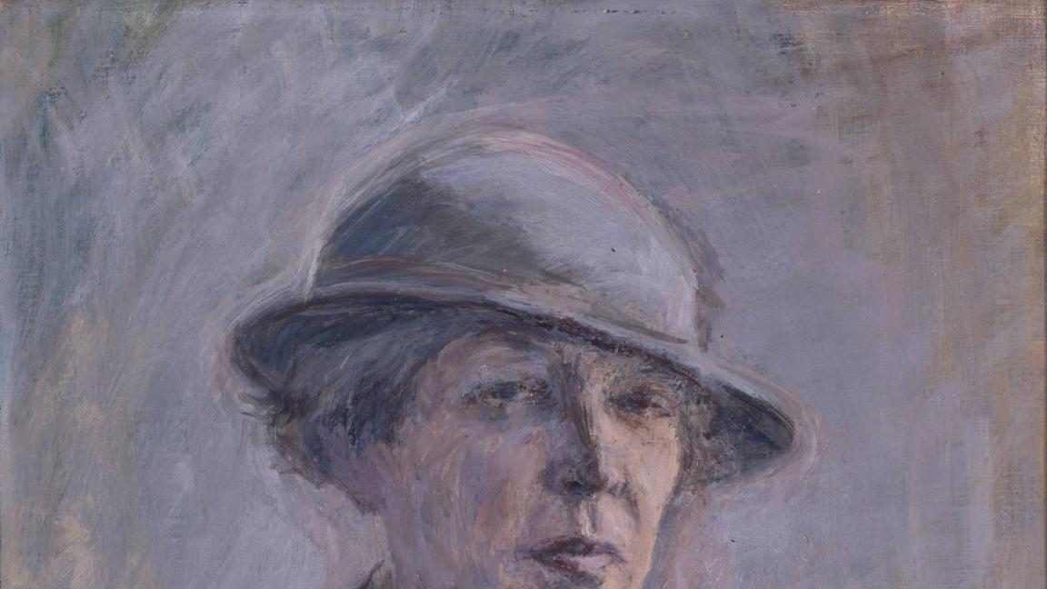 Ellen Thesleff (1869-1954): Hattupäinen omakuva (1936)