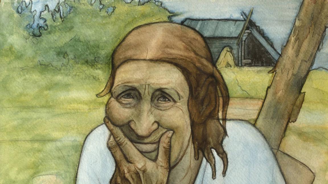Juho Rissanen (1873-1950): Hauta-Heikin mummo (1897)