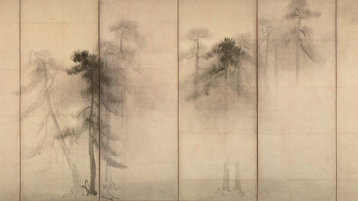 Hasegawa Tōhaku (1539-1610): Mäntyjä (n. 1595)