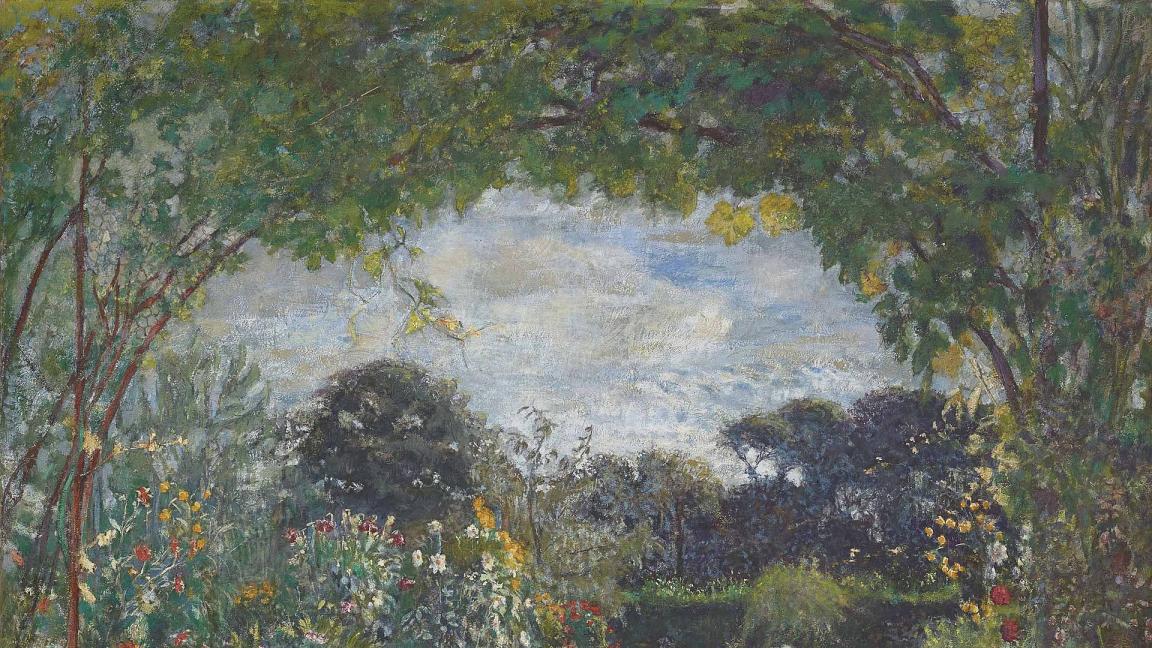 Édouard Vuillard (1868-1940): Aamu puutarhassa, Clos Cézanne  (1924)