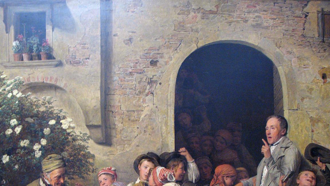 Ferdinand Georg Waldmüller (1793-1865): Koulun jälkeen (1841)