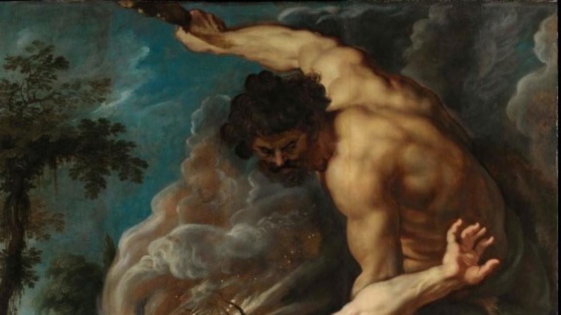 Peter Paul Rubens (1577- 1640): Kain surmaa Abelin (n. 1608-1609)