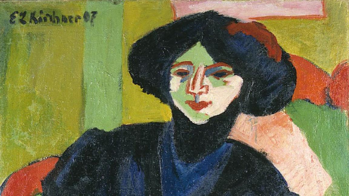 Ernst Ludwig Kirchner (1880-1938): Naisen muotokuva (1911)
