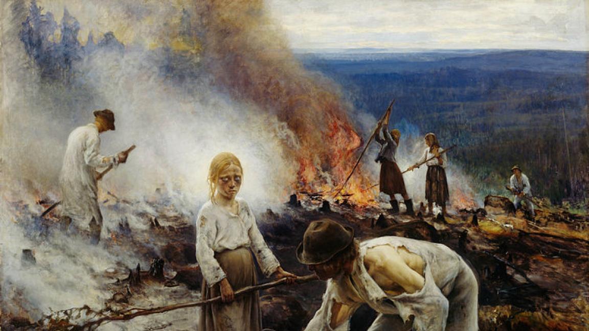 Eero Järnefelt (1863-1937): Raatajat rahanalaiset (1893)