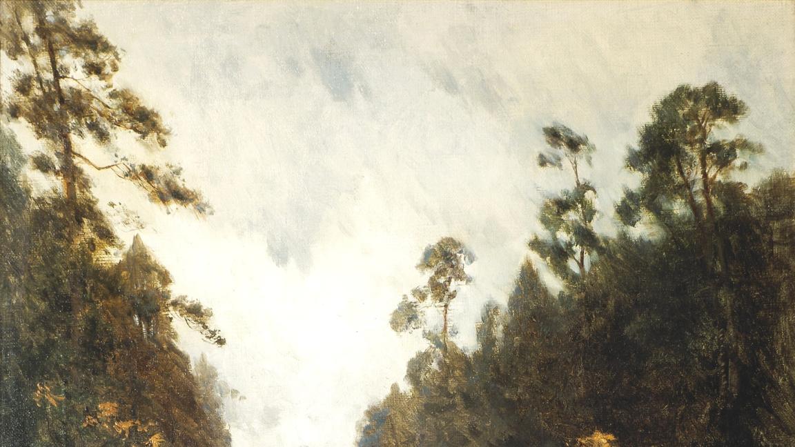 Isaac Levitan (1860-1900): Syyspäivä, Sokolniki (1879)