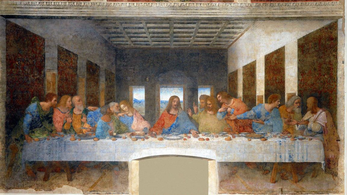 Leonardo da Vinci (1452-1519): Viimeinen ehtoollinen (1498)