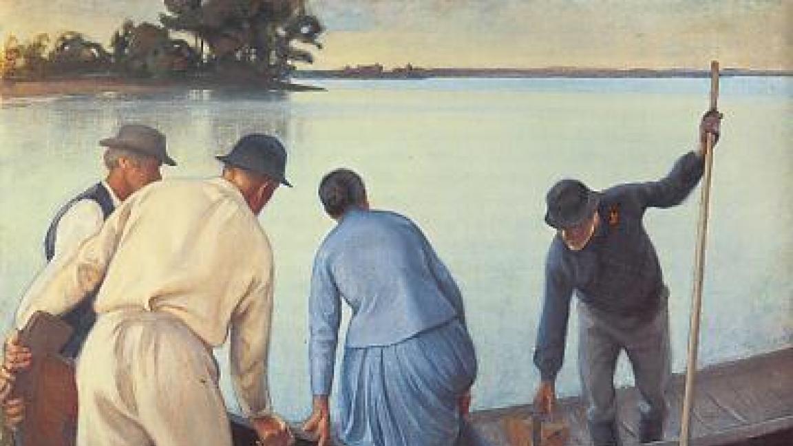 Pekka Halonen (1865-1933): Työstä lähtö (1907)