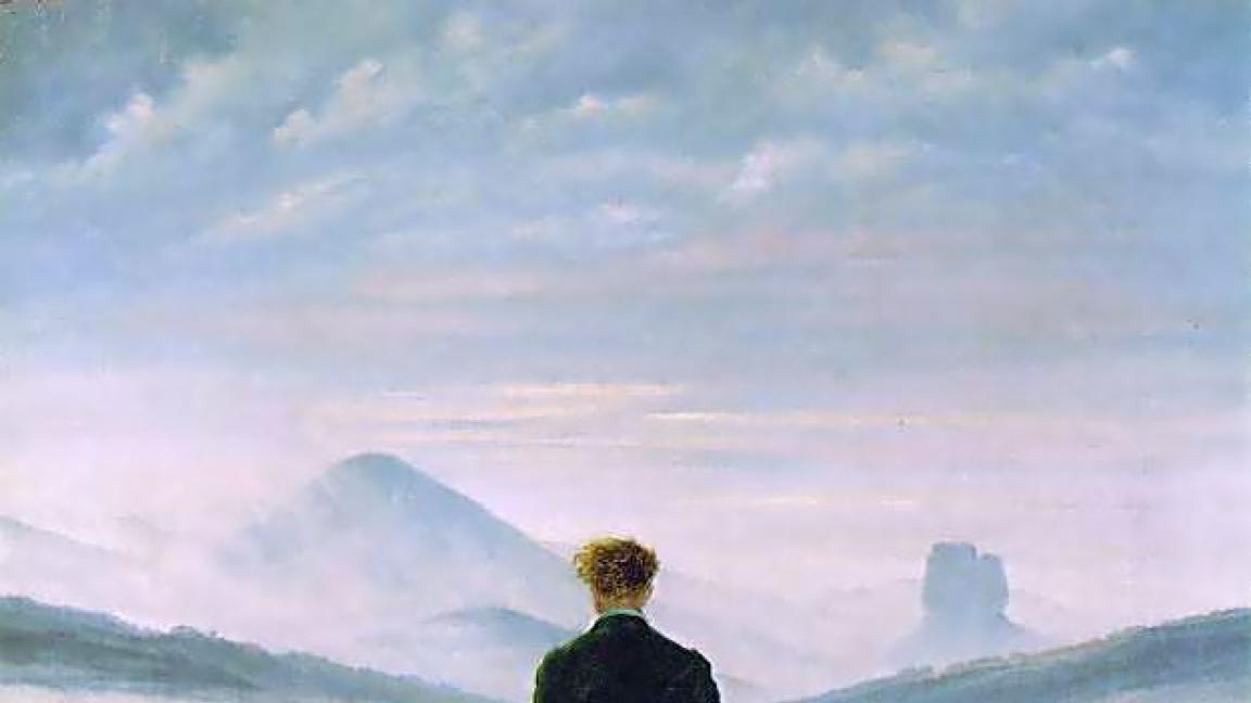 Caspar David Friedrich (1774-1840): Vaeltaja sumumeren yllä (1818)