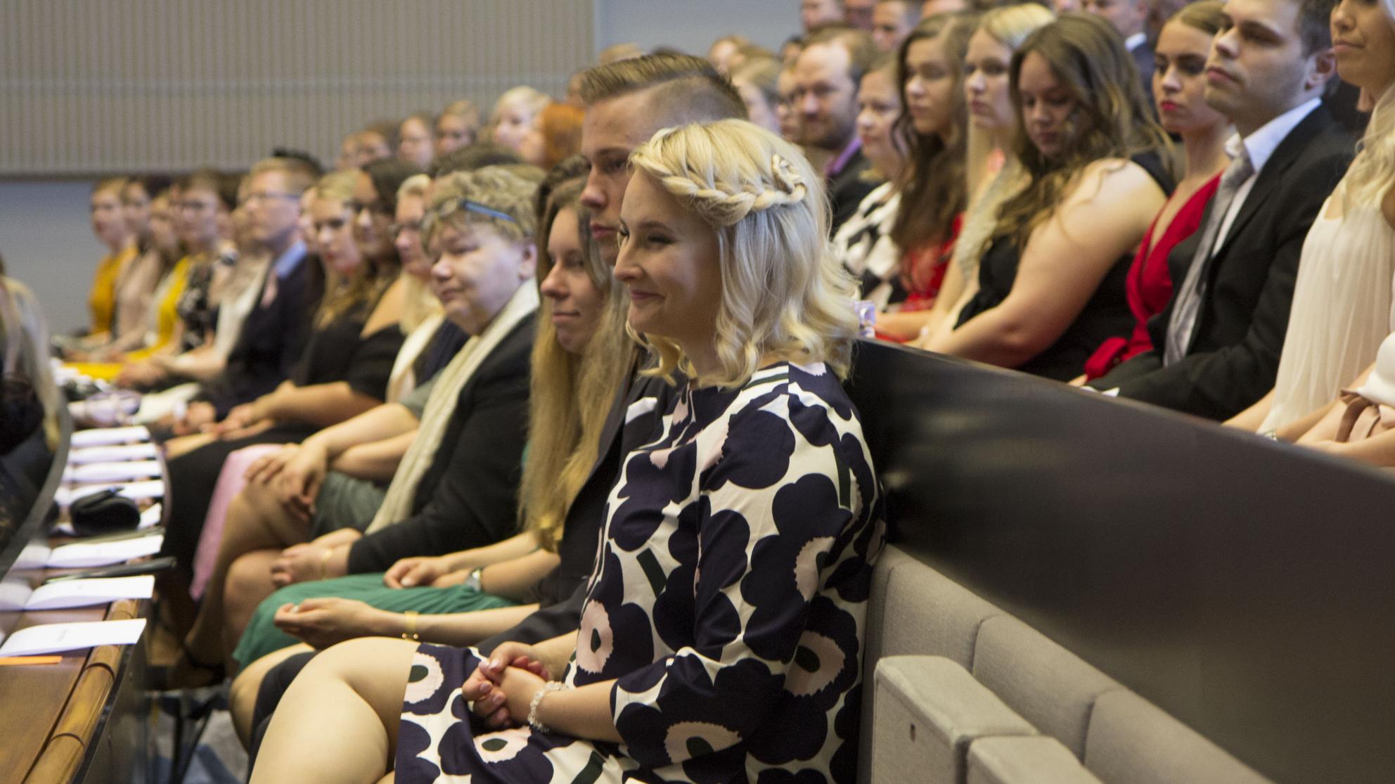 kuva Vaasan yliopiston publiikista joulukuussa 2019