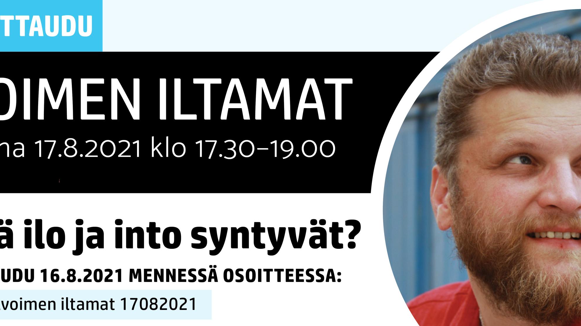 Avoimen iltamat mainos