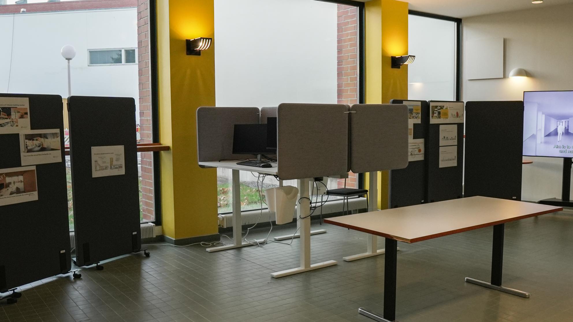 Big Room tila Tervahovissa, Mathildan aulan viereisellä käytävällä.