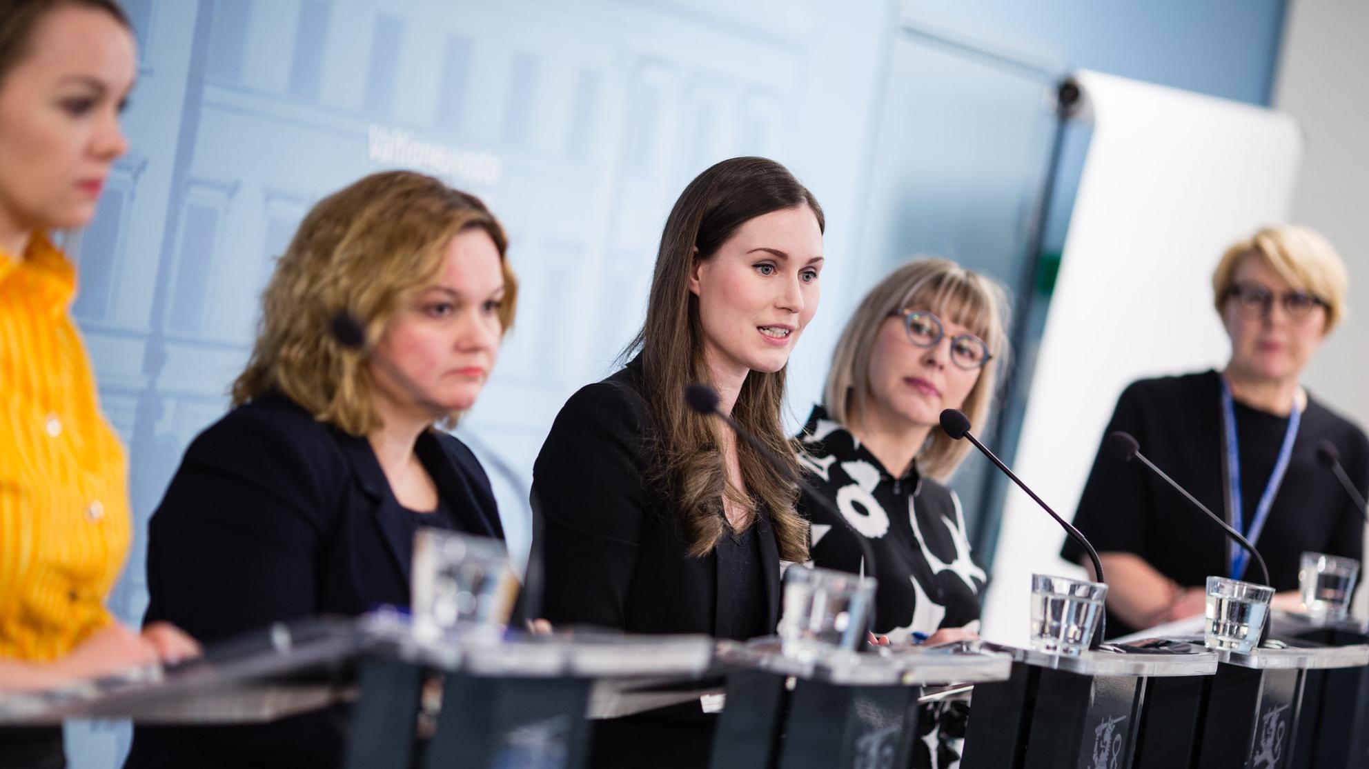 Arkistokuva Valtioneuvoston tiedotustilaisuus koronasta vuonna 2020 kuva: VNK Flickr CC