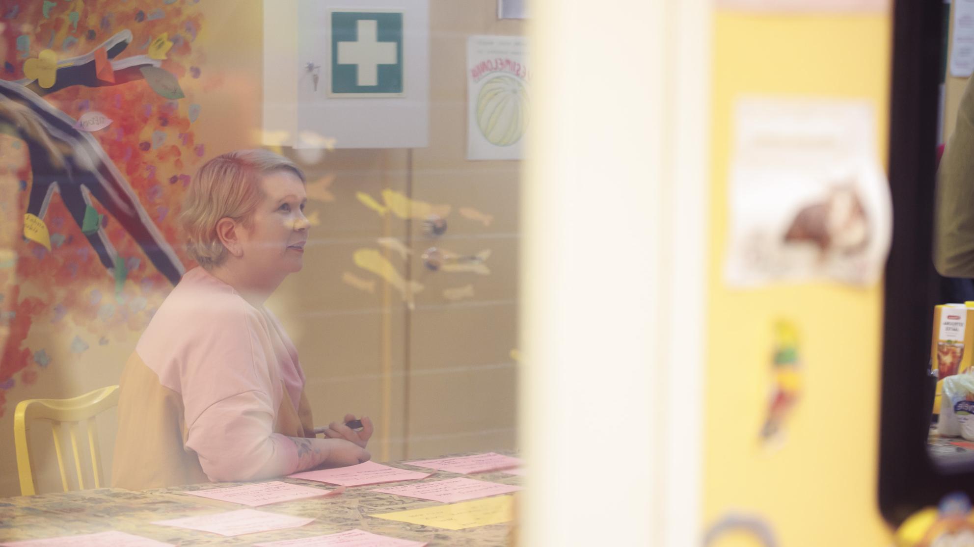 Paula Rossi työpajassa