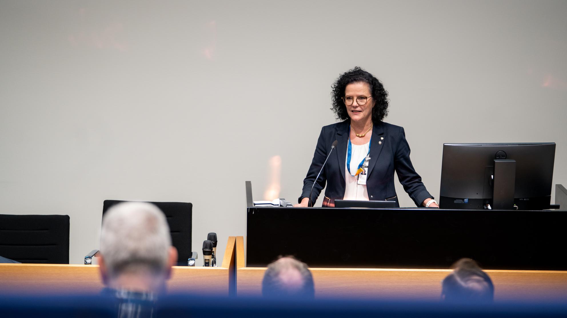 Rector Minna Martikainen.