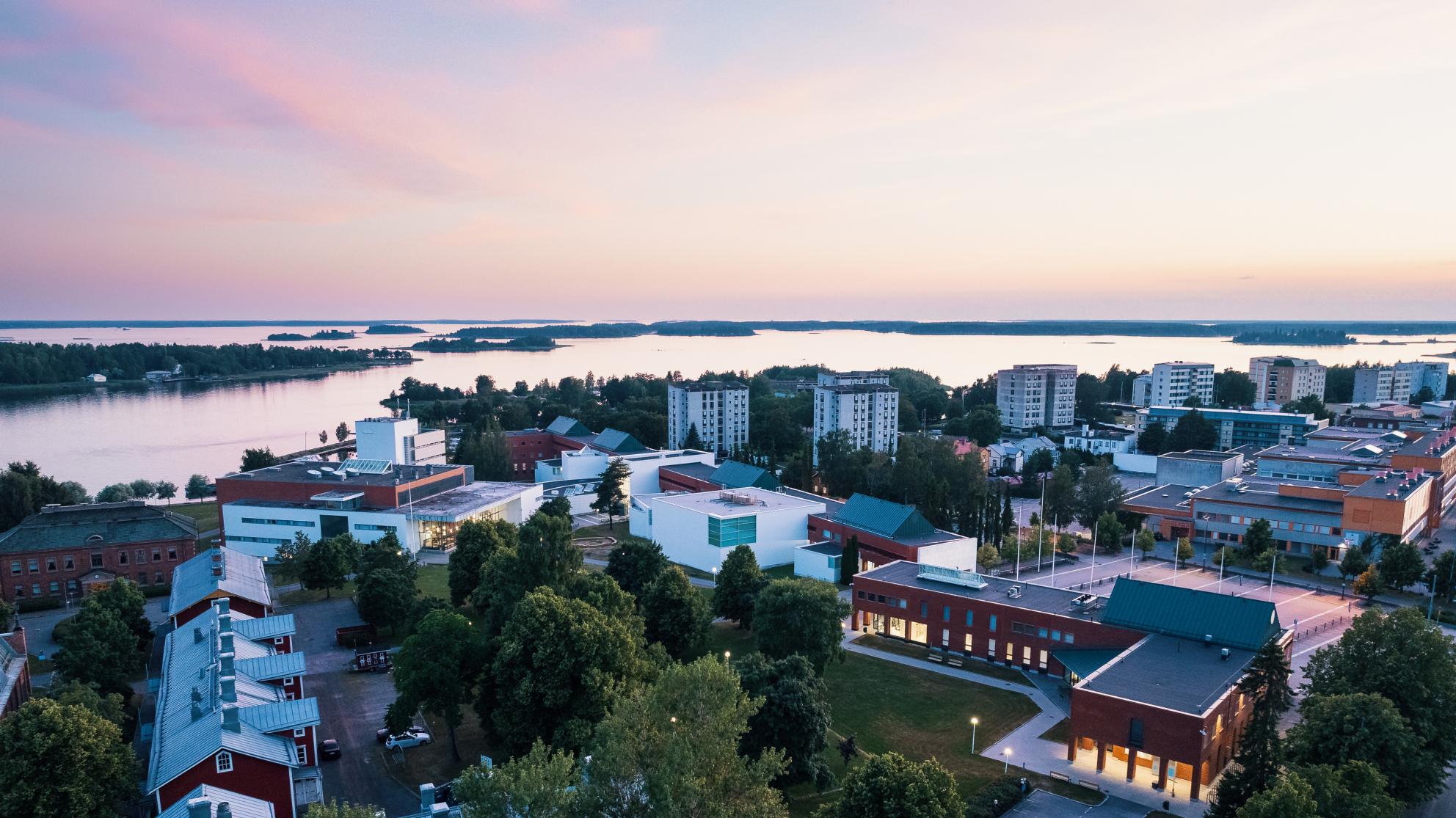 Vaasan yliopiston kampus ilmakuva
