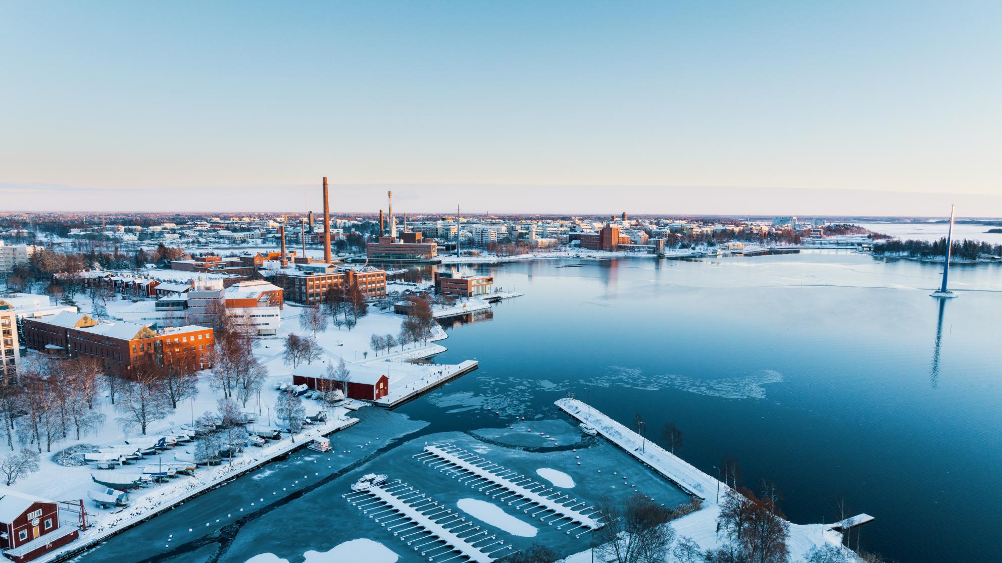 ilmakuva Vaasan yliopiston kampus