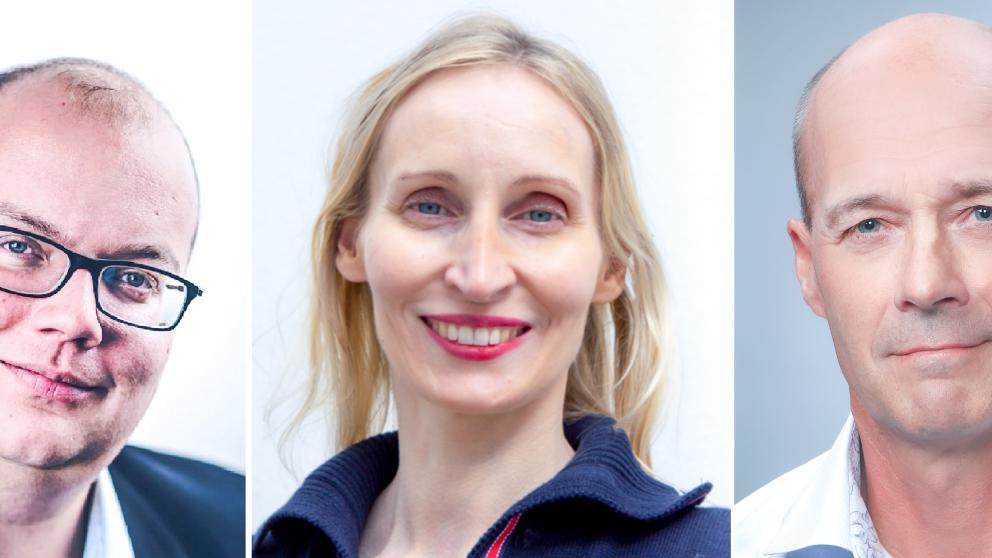 Philipp Holtkamp, Leena Kunttu and Antti Sinisalo Phillip Holtkamp, Leena Kunttu ja Antti Sinisalo