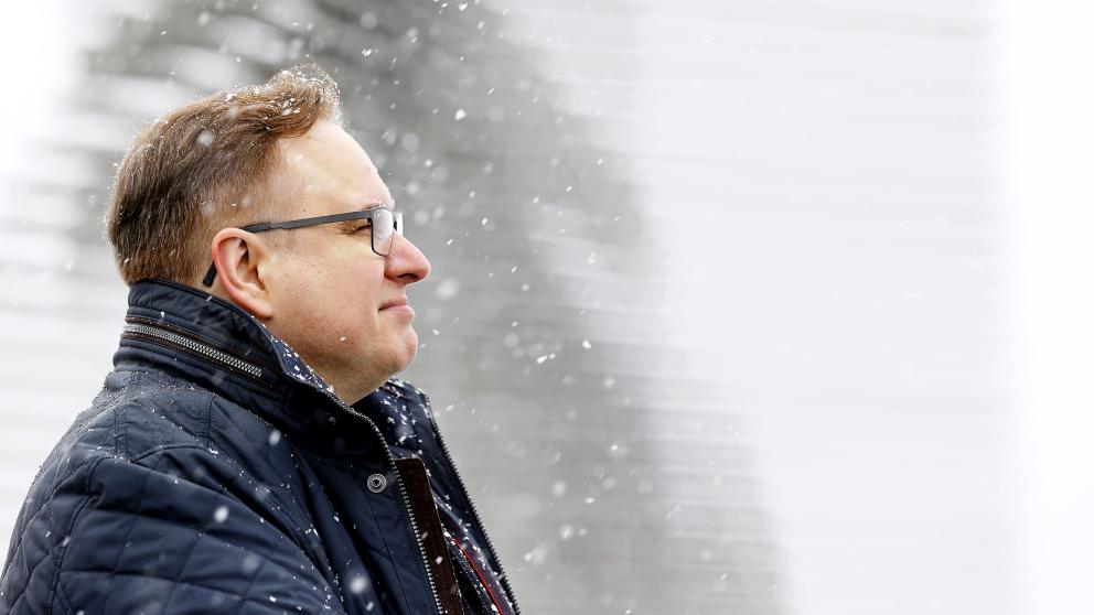 Martin Meyer, Vaasan yliopiston uusi kansainvälisten asioiden vararehtori ja InnoLab-tutkimusalustan johtaja. Kuva: Mikko Käkelä Martin Meyer