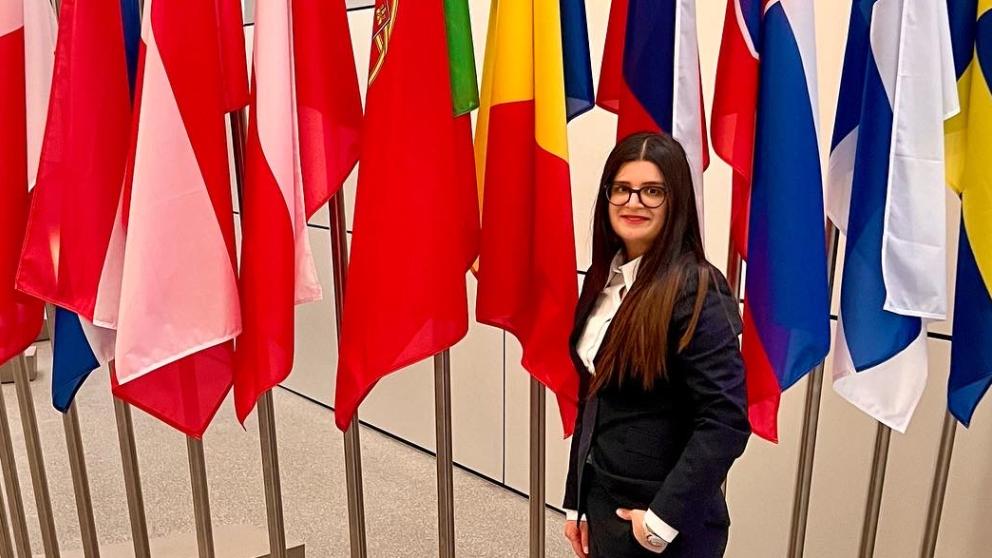 KTM Sara Yasar väittelee Vaasan yliopistossa 8. joulukuuta 2021. Kuva: Sara Yasarin arkisto Sara Yasar