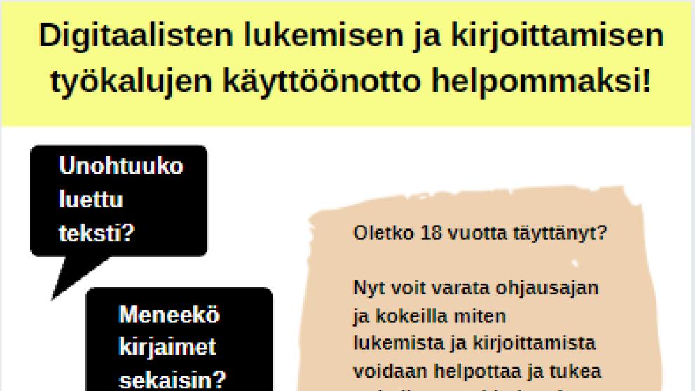 Ohjausta lukivaikeuteen