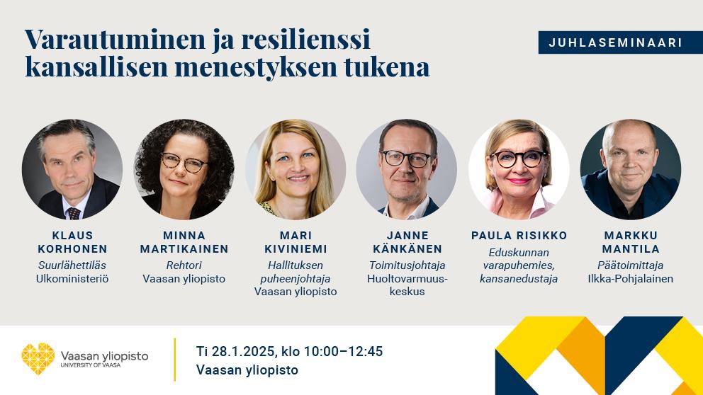 juhlaseminaari Varautuminen ja Resilienssi 28_1_2025