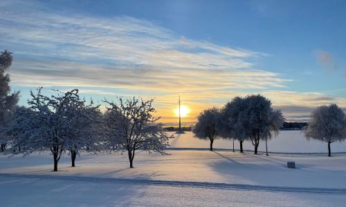 Snowy campus