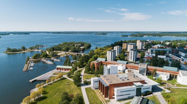 Vaasan yliopisto ilmakuva