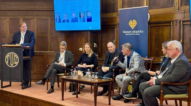 Martin Meyer and a panel
