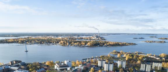 Vaasan yliopiston ja VAMKin kampusalue Palosaarella.