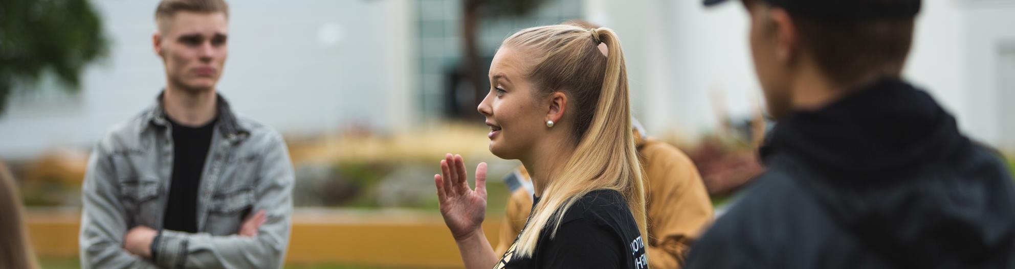 Students at campus