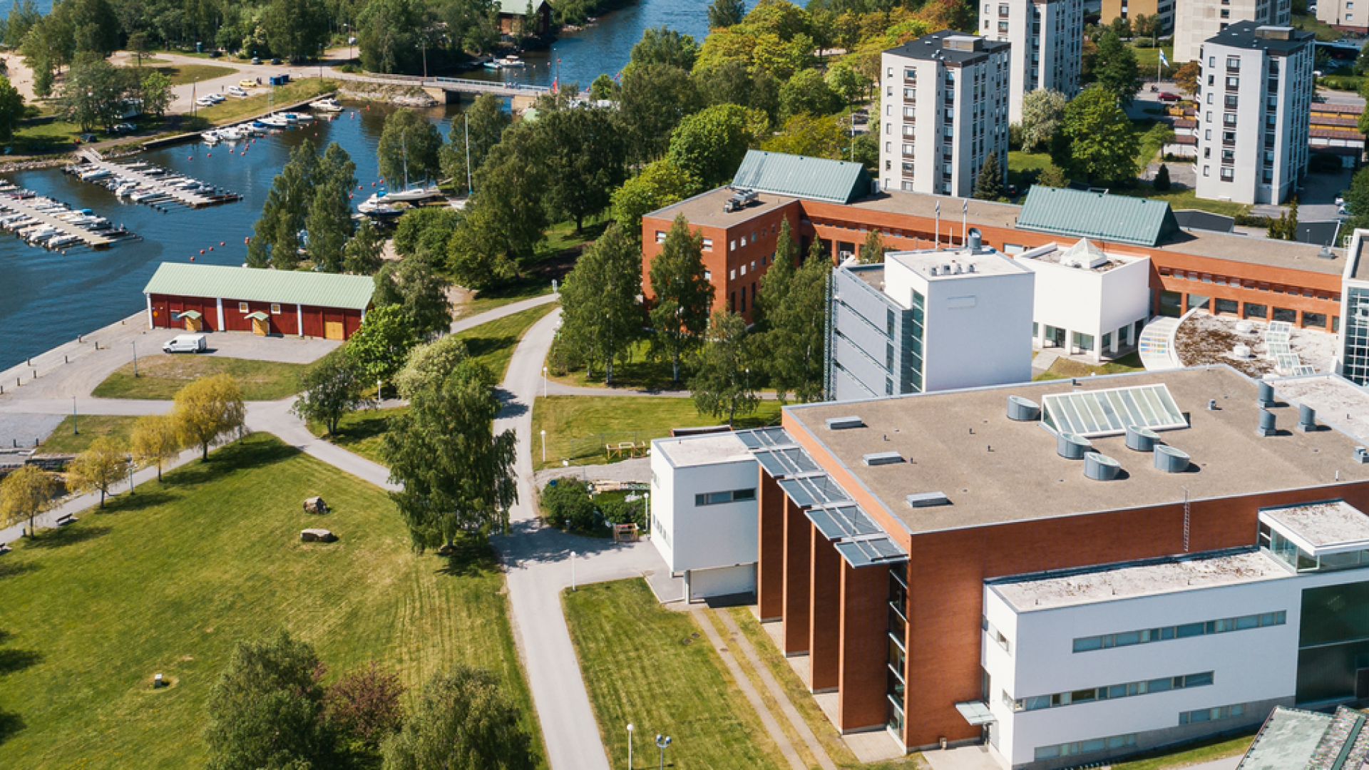 Vaasan yliopisto ilmakuva