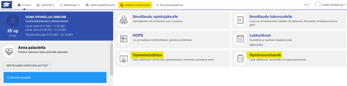 opiskelutodistukset Pepistä