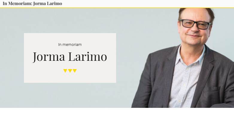 Jorma Larimo in memoriam