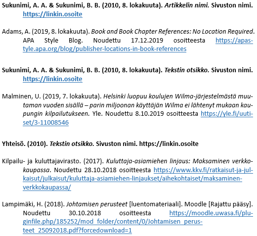 Verkkoaineisto