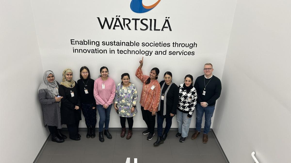 Career club participants at Wärtsilä