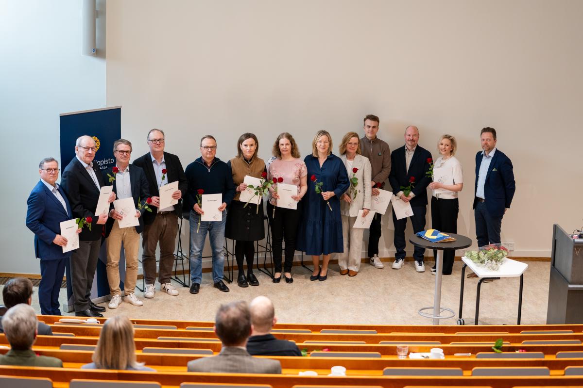 Pohjanmaan kauppakamarin Vaasan kauppakamariosaston rahastojen apurahojen saajat
