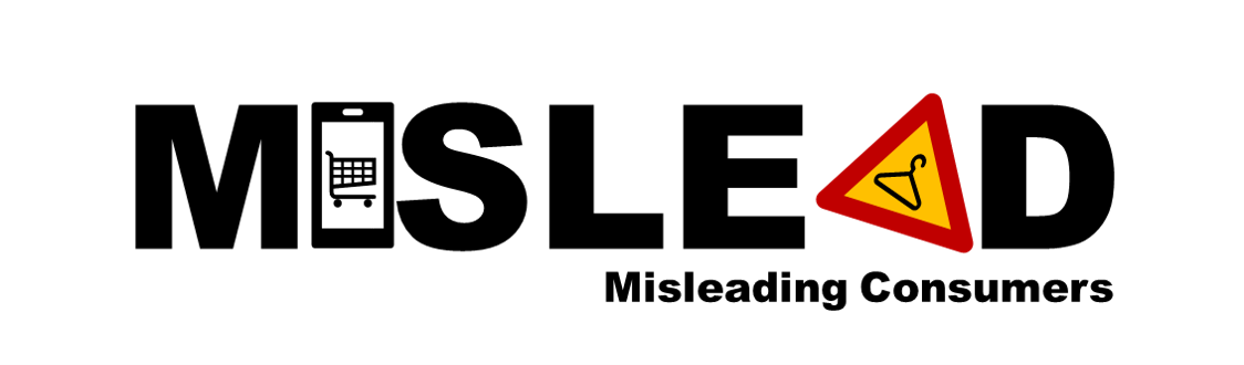 The image illustrates letters of the word mislead.