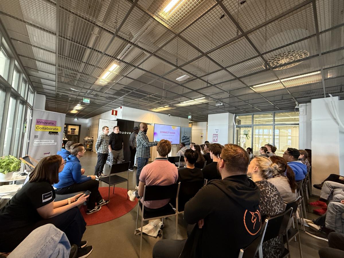 Pitching at the Vaasa Startup Factory