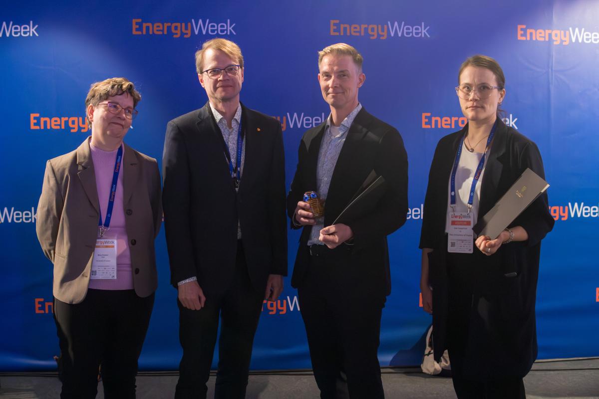 Science communication awards Merja Koskela Mika Grundström Marko Kohtamäki Essi Vesterinen