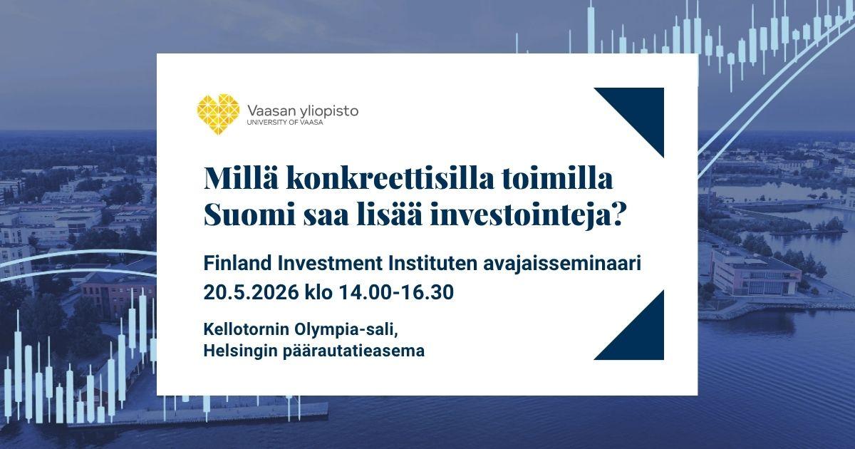 Tapahtumabanneri Investointi-instituutti