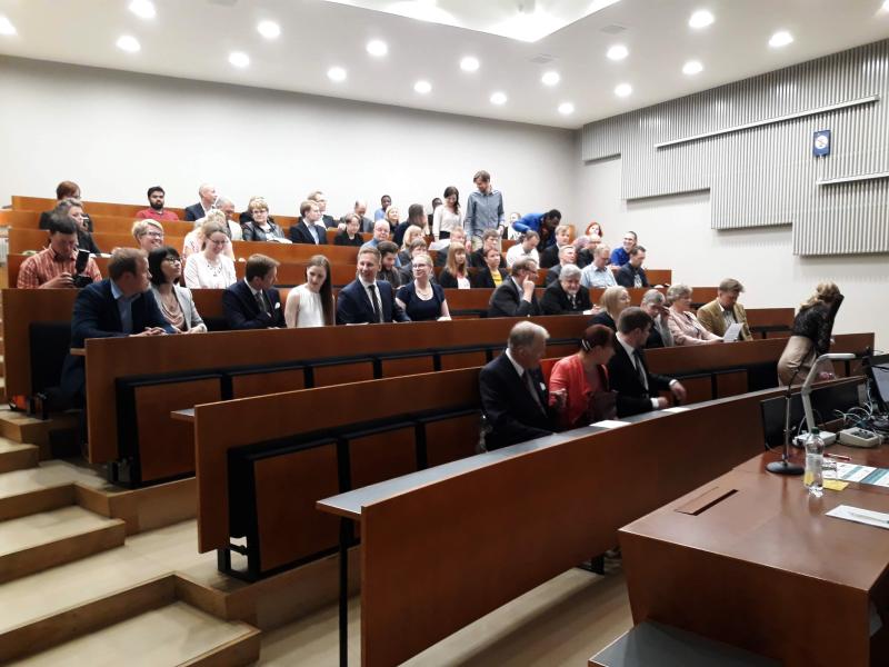 Public defense at auditorium Kurten